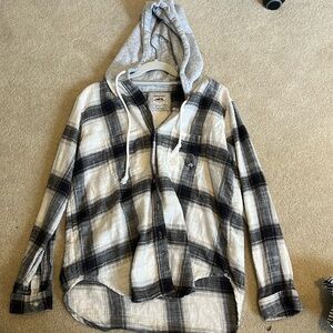 American eagle Hooded flannel